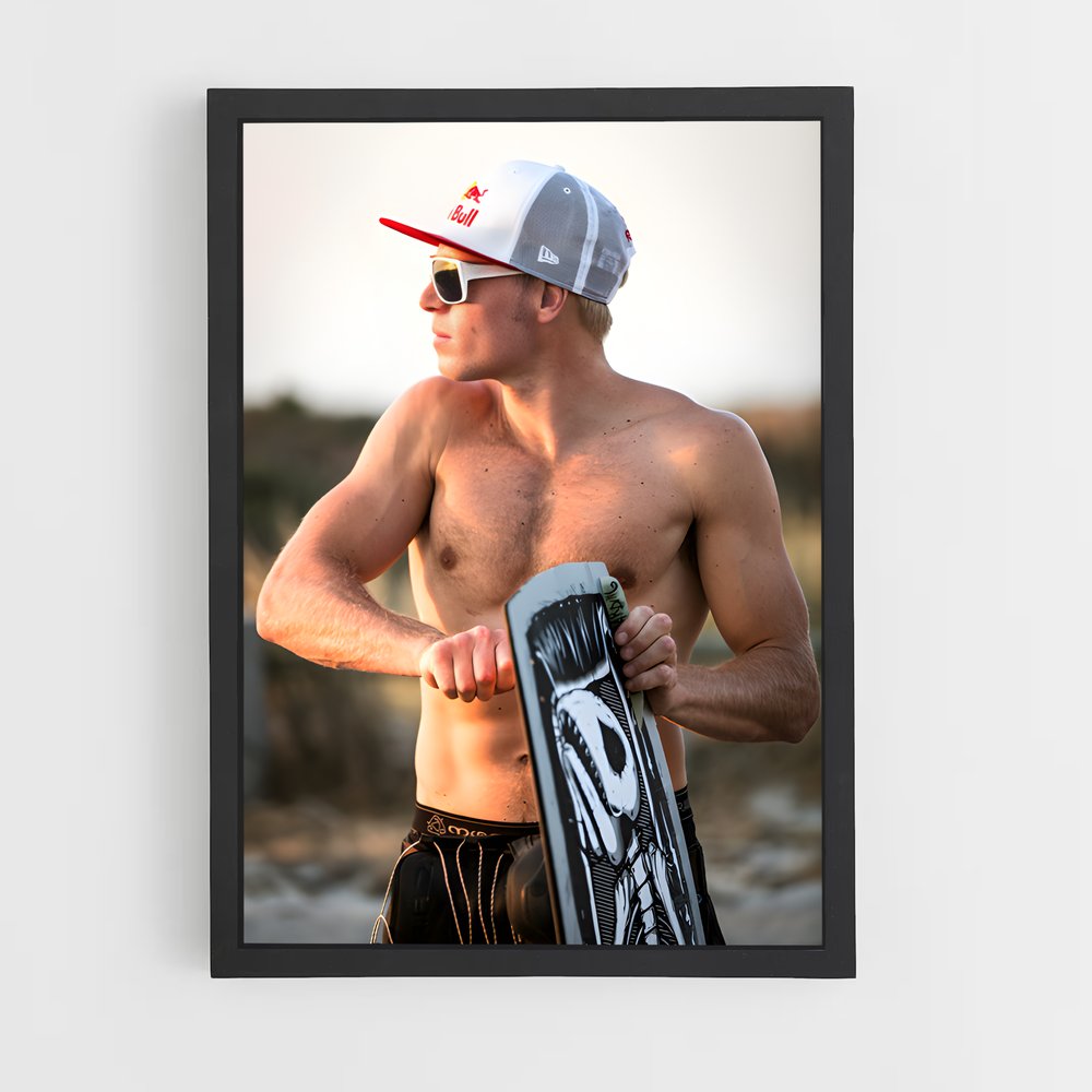 Poster Ruben de lenten – affiche Kitesurf (vue 2)